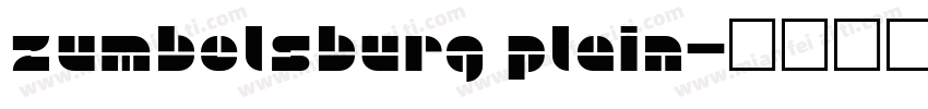 Zumbelsburg Plain字体转换